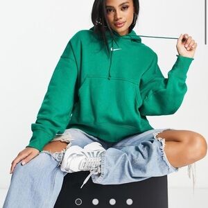 Nike Green Hoodie with Logo